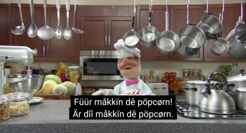 call-me-bep::donnathepirana:I turned on closed captions for the Swedish Chef and I just started weeping with laughter. I like none of their attempts sound like phonetic. Like where did that second t on the first place come from my guy??