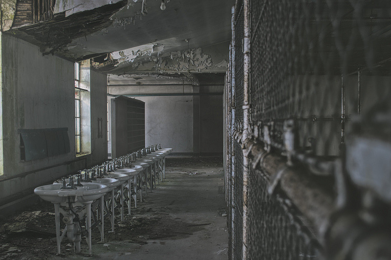 The Thirteen. Rob Biek. Derelict Washroom of an Abandoned Priest Collage. 2048 X