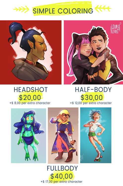 lauranjarts: COMMISSIONS (LOWER PRICES) !! LINK FOR BRAZILLIAN CUSTOMERS / LINK PARA CLIENTES BRASI