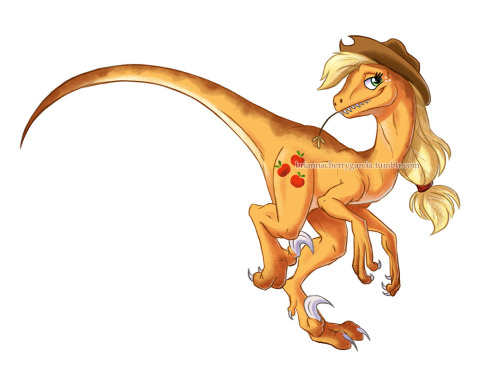 thedoubleclicks:briannacherrygarcia:My Little Raptor by briannacherrygarciaholy what