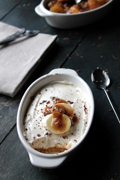 bbb9b3:  confectionerybliss:  Banana Foster No-Bake Cheesecake | Diethood  I just came.. I’m literally sopping wet with multiple dofferent body fluid right now. Banana foster is my favorite.