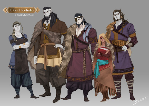 Here are more exploration of the Northerners, :3 Here we have the High King and his family and Vidar