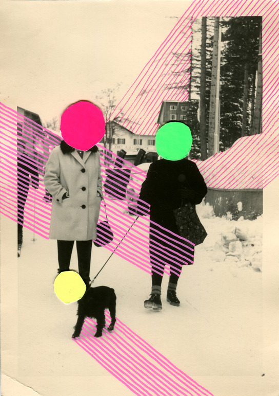 curate1k:  $300Fluo ConversationsNaomi Vonacollage4.1” x 5.8” make it mine 