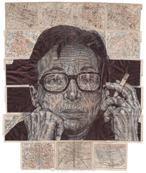 L ‘amant , Marguerite Duras   -   Mark Powell, 2019British,b.1988-Ballpoint pen drawing on an 
