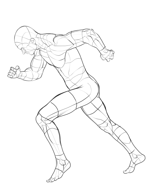 Male Running Pose vol. 2 - CLIP STUDIO ASSETS