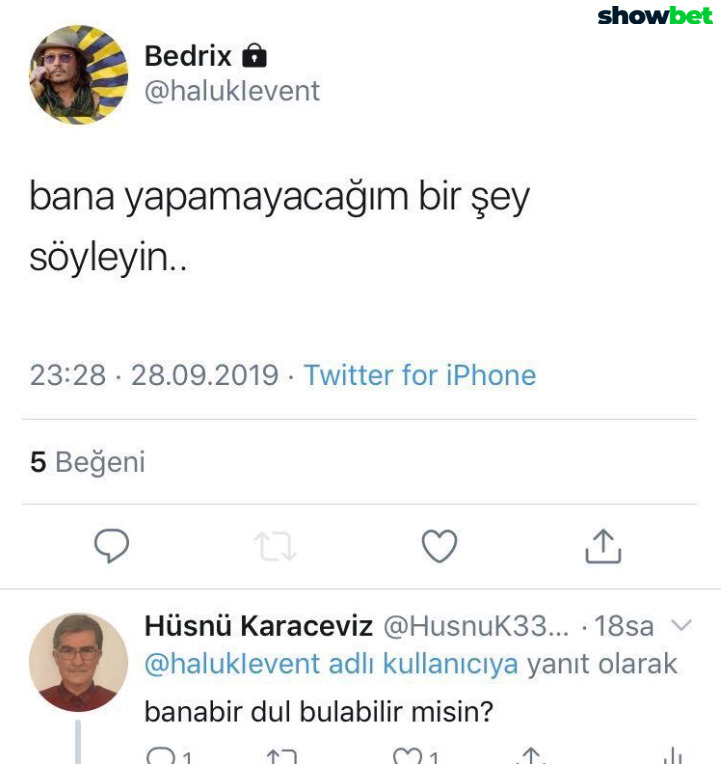 Bedrix @haluklevent bana...