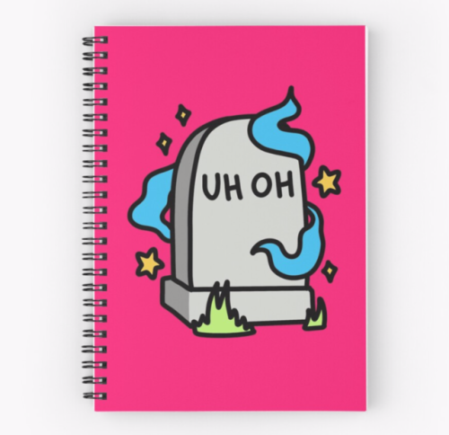 thelosersshoppingguide:UH OH Tombstone Notebook