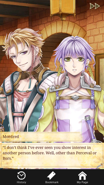 galahadmordred:Galahad and Mordred have a lot of interactions in this game