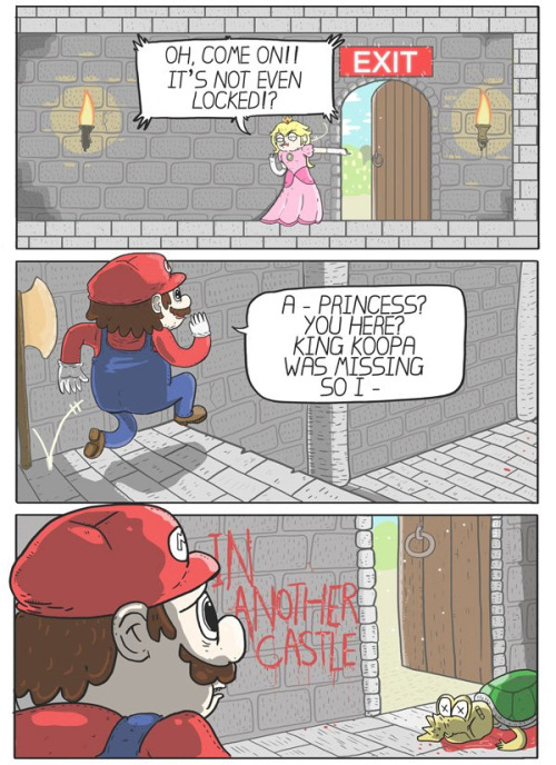 dorkly:Princess Peach Has Had Enoughthis is so precious