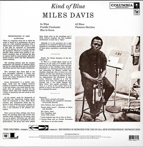 gregorygalloway:Kind of Blue was released on 17 August 1959.Produced by Teo Macero and Irving Townse