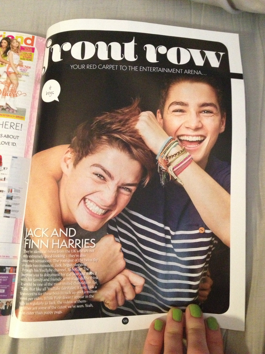 talisamiller:  Look who it is! Was flipping through a Girlfriend magazine &amp;