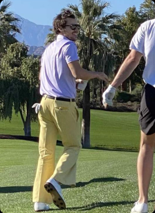 Harry playing golf in LA back in January - posted 11.03