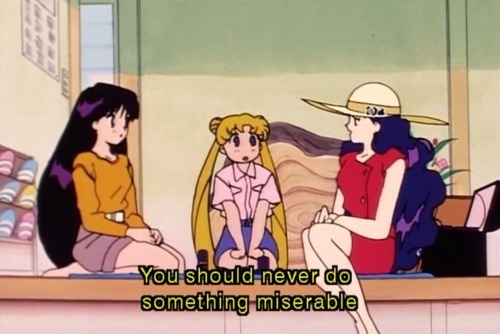 seashellsandsequins:sailor-moon-reacts:Sailor Moon has been talking about the realest shit since the