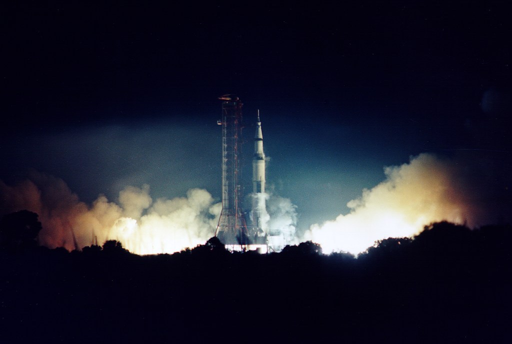 humanoidhistory:  TODAY IN HISTORY: Apollo 17 blasts off on December 7, 1972. (NASA)