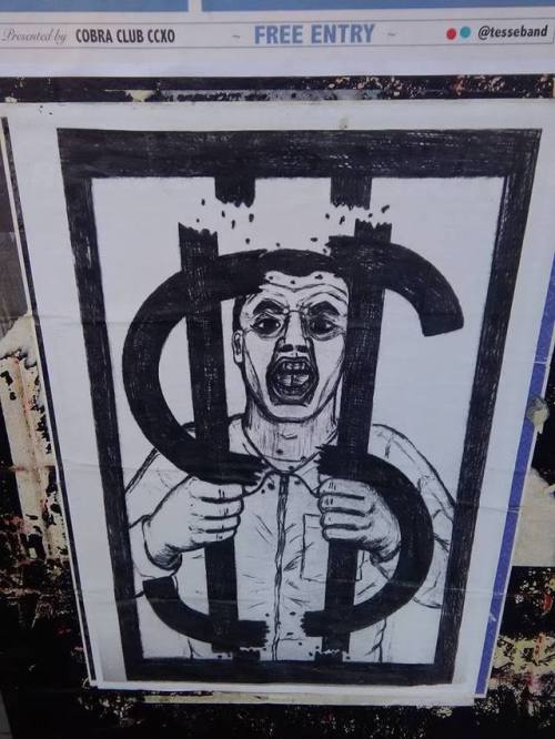 Anarchist posters seen around Sydney