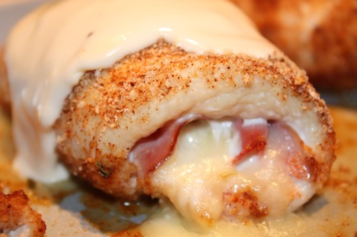 Porn photo in-my-mouth:  Chicken Cordon Bleu