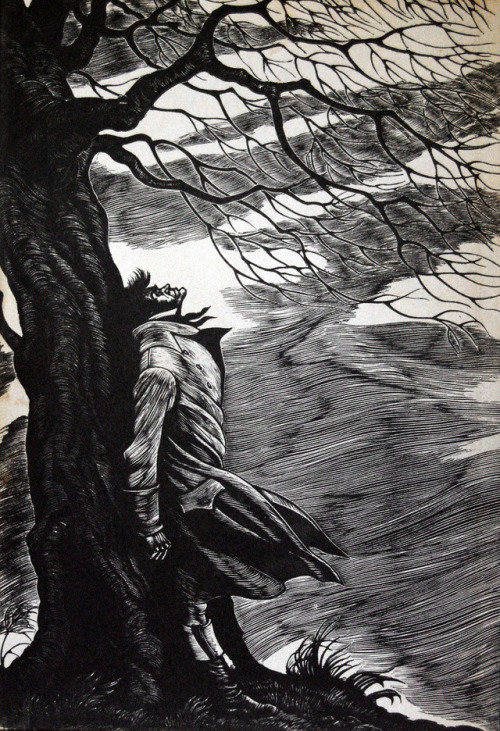 Heathcliff by Fritz EichenbergIllustration for Emily Brontë’s Wuthering Heights