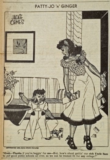 thighhighs:  You’ve probably never heard of Jackie Ormes and that’s a goddamn tragedy. But it’s not surprising—there is no “Jackie Ormes Omnibus" available on Amazon.com, no “Collected Patty-Jo ‘n’ Ginger,“ no “Essential Torchy