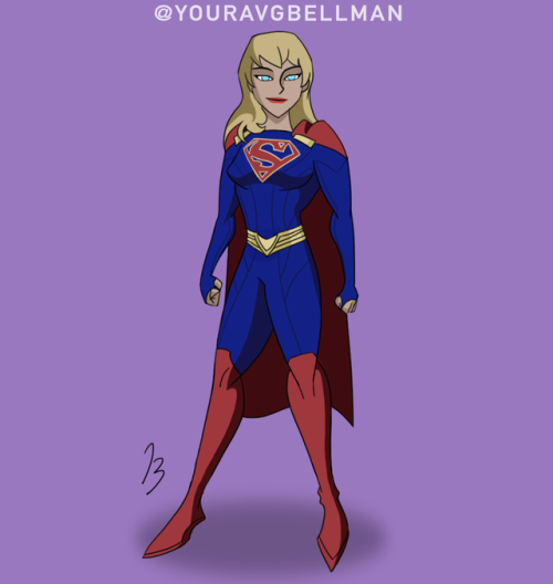 Supergirl’s New CW Costume (DCAU Style) by Justin Bellman