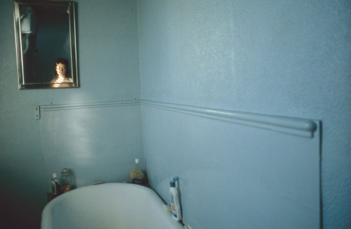 Porn photo 6792:  Self-portrait in blue bathroom, London,