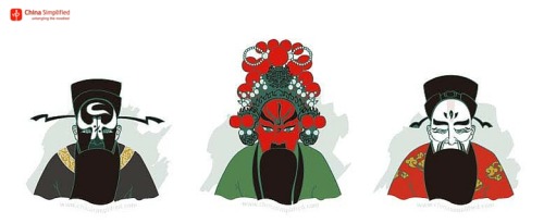 Ever wondered what the colors of the Beijing Opera masks mean?The 3 primary facial paint colors in B