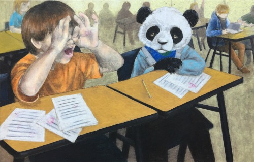 AP Drawing Concentration #4: Because You’re a PandaRelated to stereotypes and teasing that involve t