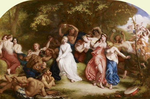 Una Among the Fauns and Wood Nymphs by William Edward Frost (1847)