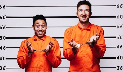 yaboybergara:RYAN BERGARA and SHANE MADEJ on promotional shoots for BuzzFeed Unsolved: True Crime, Season 4 on July 2018.