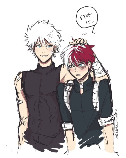 nezz12:*Todoroki Brothers!*I think .. Hero!AU Touya wouldn’t ever miss a chance to annoy Shouto. … A