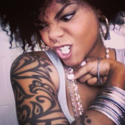 blackgirlsinked:  #Tbt from BGI Fb page!! #InkLover 💋