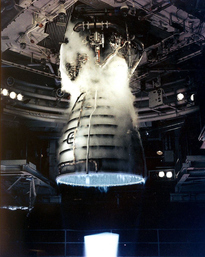 s-c-i-guy:  Shuttle Main Engine Test Firing A remote camera captures a close-up view