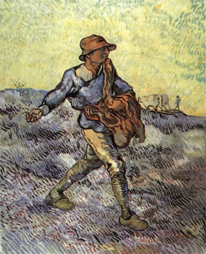 Vincent van GOGH
The Sower (after Millet)
October 1889, Saint-Rémy
Oil on canvas, 81 x 66 cm
Private collection