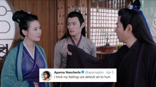 hildahuffle: howdydowdy: jiang cheng as aparna nancherla tweets Omg listen I fucking LOVE her