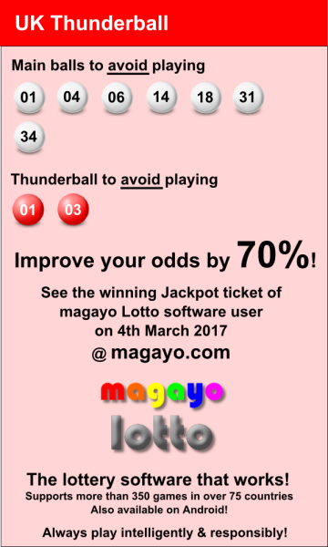 lotto thunderball results wednesday