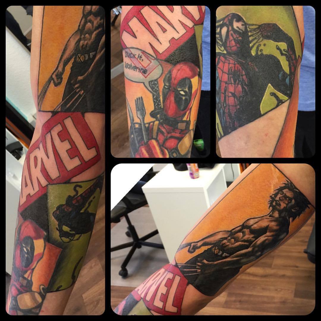 Meet The Canadian Who Has The Most Marvel Comic Characters Tattooed On The  Body  SHOUTS