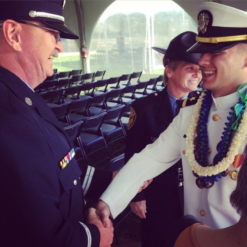 Ensign Shimizu&rsquo;s Commissioning Ceremony!! Cheehee makin us so proud! #navy #maritimecollege #m