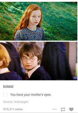 daily-harry-potter:  “You have your mother’s