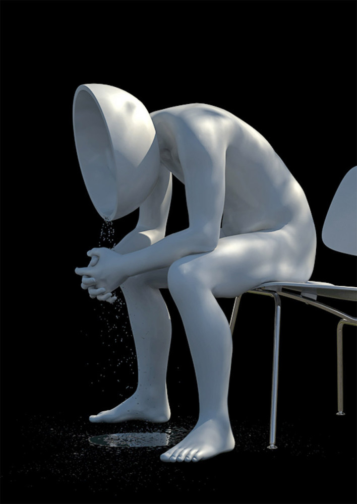 actegratuit:  Korean digital artist and sculptor Kyuin Shim alters the human body