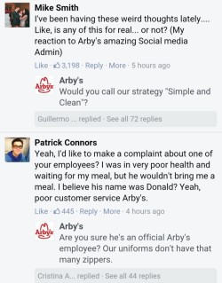 keybladewielder:  ARBY’S IS REALLY PUSHING