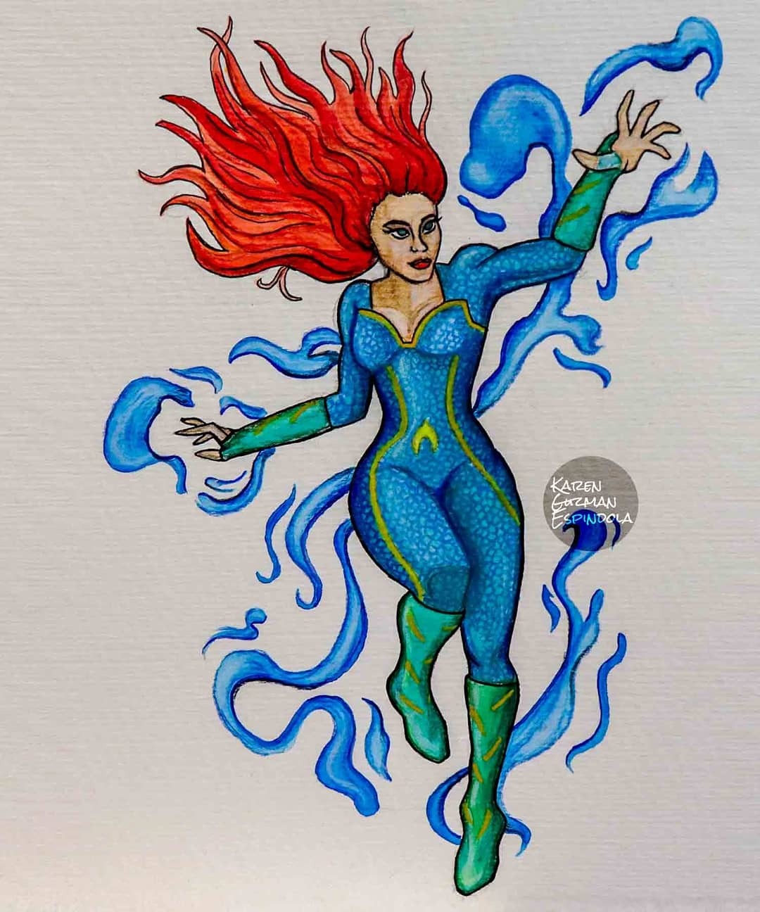 Mera from aquaman. I am working on drawing more... | wicked karen