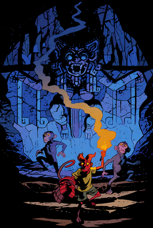 Released with today’s April 2021 solicitations is the cover for Young Hellboy: The Hidden Land #3, t