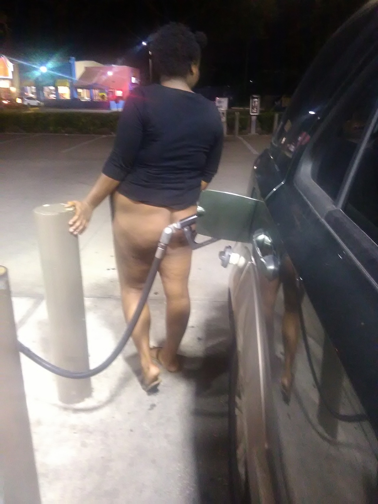 alexxisjones:  The gas attendence was starting I got a little nervous. @ HEB in Houston
