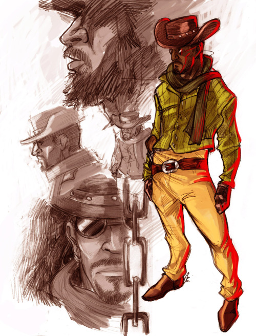 ufficiosulretro: ufficiosulretro: Django Unchained - sketches The “D” is silent.