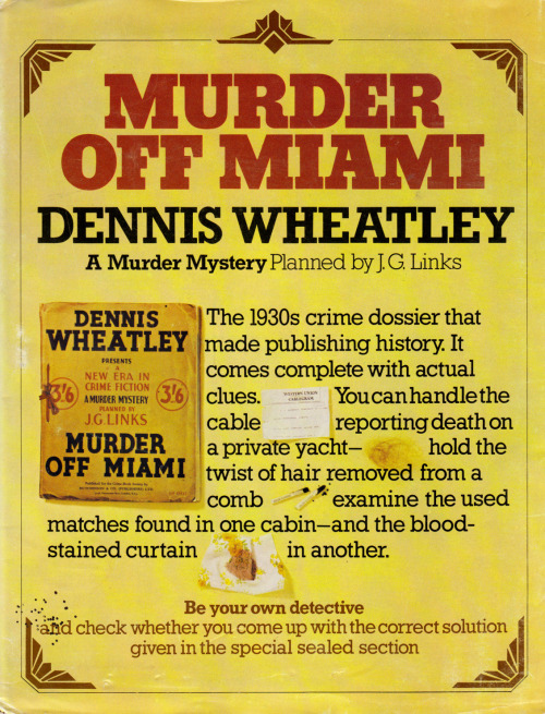 Murder Off Miami, by Dennis Wheatley. A Murder adult photos