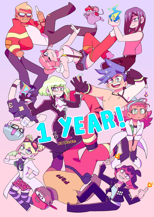 drew this to celebrate the one year anniversary of promare in japanese theatres in 2020!!