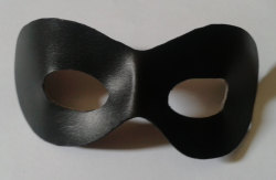 gothabilly-kitty:  NEW listing on etsy - Black leather moulded eye mask