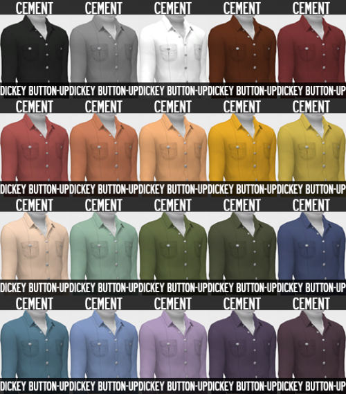 cmescapade:  “Dickey Button-ups” - SP06 Tucked Shirt Mesh Edit …also known as,&nb