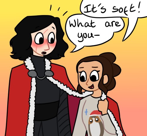 scooterpengie:Ben wearing a festive cloak. That’s it that’s the whole comic.Actually I was inspired 