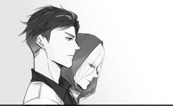 miss-cigarettes:YOI Log2 || BBB [pixiv] || 收下我的九块钱吧前辈 [Weibo]※Permission to upload this was given by the artist (©).**Please, rate and/or bookmark his works on Pixiv too** [Please do not repost, edit or remove credits]
