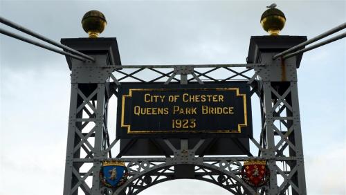 City of Chester, Queens Park Bridge 1923. England.